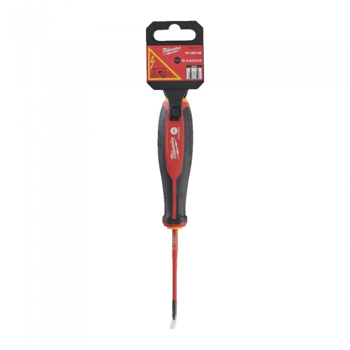 TRI-LOBE VDE STRAIGHT SCREWDRIVER 0.4 x 2.5 x 75 4932478712