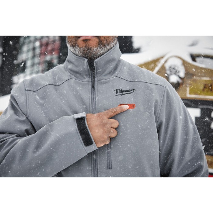 M12™ HJ GRAY5-0 (M) PREMIUM HEATED JACKET (GRAY) 4933478973