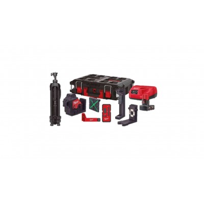  MILWAUKEE M12™ 3PLKIT-401P 3-LEVEL 360° LASER KIT AND ACCESSORIES (4933478960)