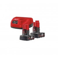  Milwaukee M12 NRG-402 Battery and Charger Set (4933459211)