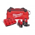 Milwaukee M12 NRG-424B Battery and Charger Set (4933471772)