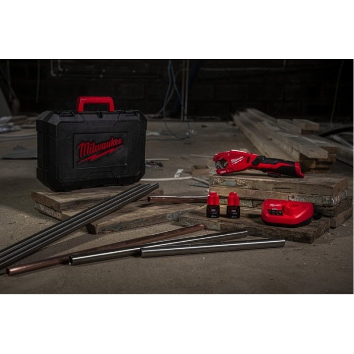 Milwaukee M12 PCSS-202C 4933479242 Κόφτης ανοξείδωτων σωλήνων RAPTOR 2X12V 2.0Ah